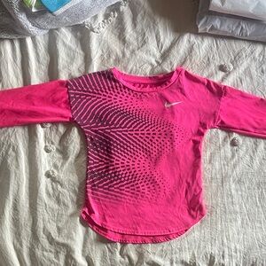 Girl’s Nike Fuchsia Long Sleeve Tee